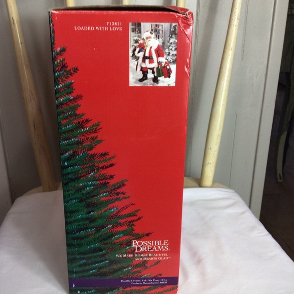 Possible Dreams Clothtique Loaded with Love Santa Christmas Figurine Decoration - Picture 4 of 12